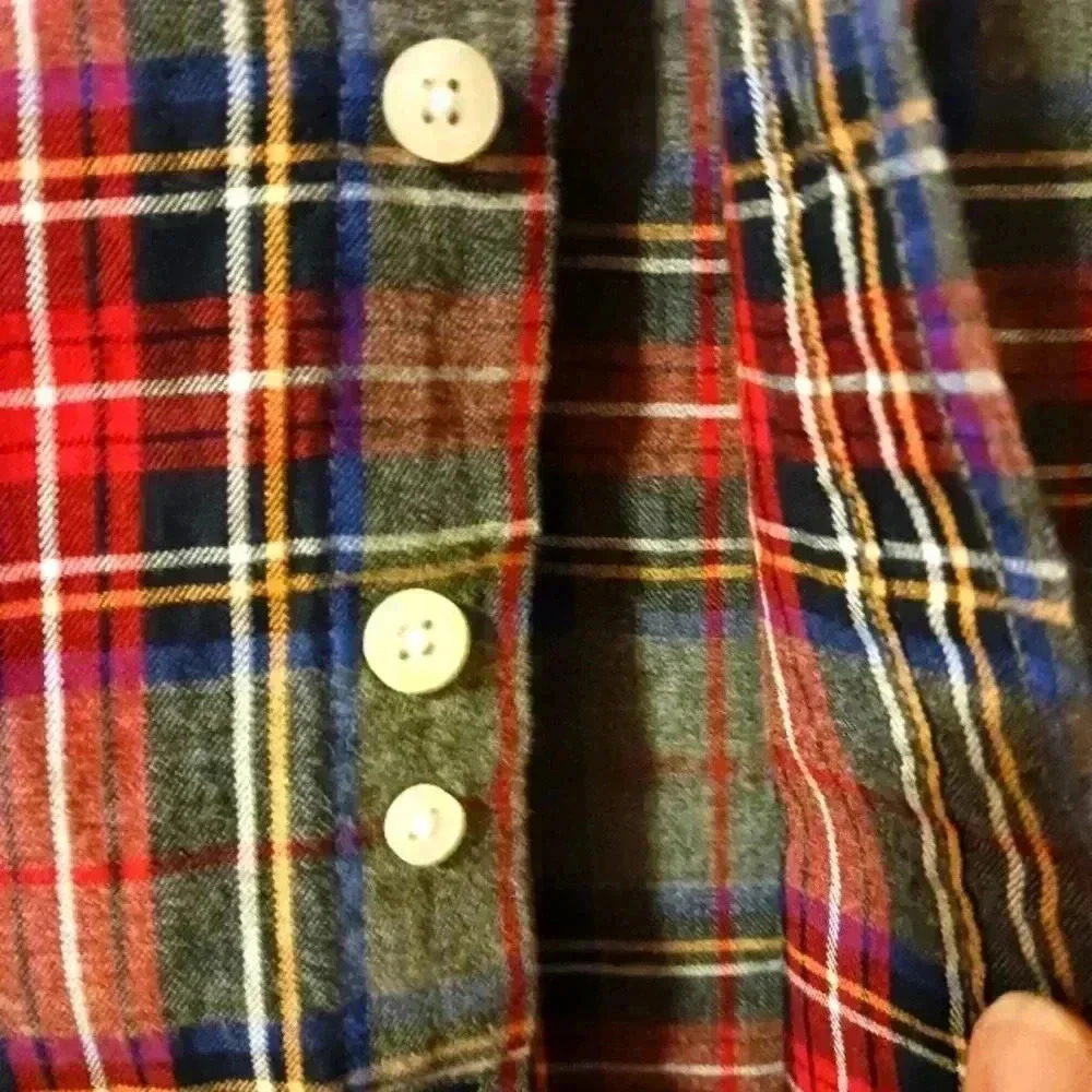 Polo Button Down Plaid - Picture 7 of 7